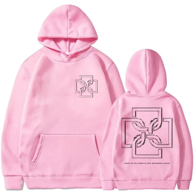 Rapper Duki Ameri Tour 2024 Hoodie Men Women Fashion Hip Hop Album Vintage Hooded Sweatshirts Oversized Fleece Hoodies Pullover