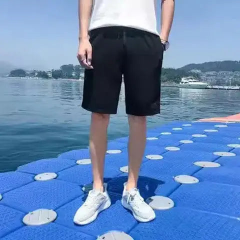 Harajuku Fashion Streetwear Summer Shorts Men's Camo Cargo Knee Length Work Twill Cotton Loose Fit Camouflage Shorts for Men