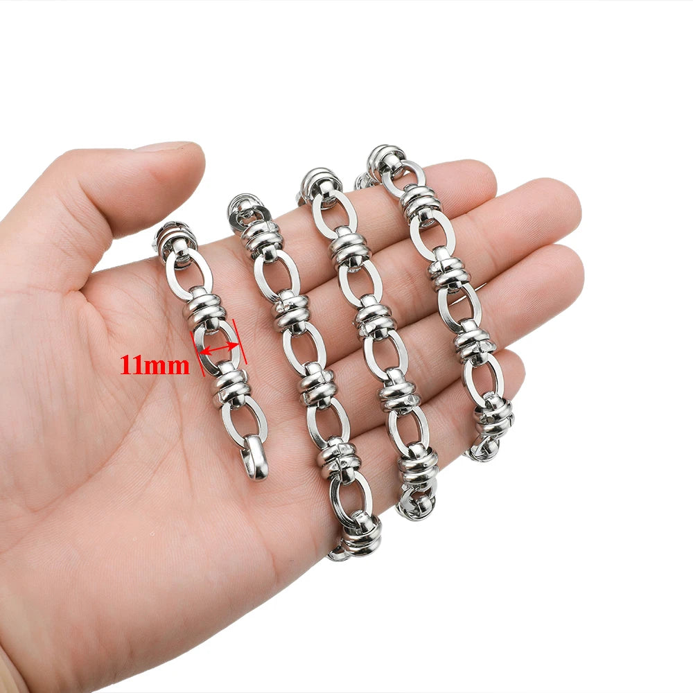 1 Meter Stainless Steel 304 Chunky Knot Big Chains DIY Jewelry Making Accessories Hip Hop Necklaces Findings Bracelets Supplies
