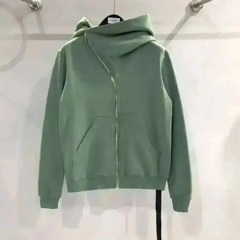 HKSH Men's Tide Punk Dark Autumn Winter New RO Style Wizardry Zipper Women's Fashion Cotton Sweatshirt Chic Coats Hoodies HK0530