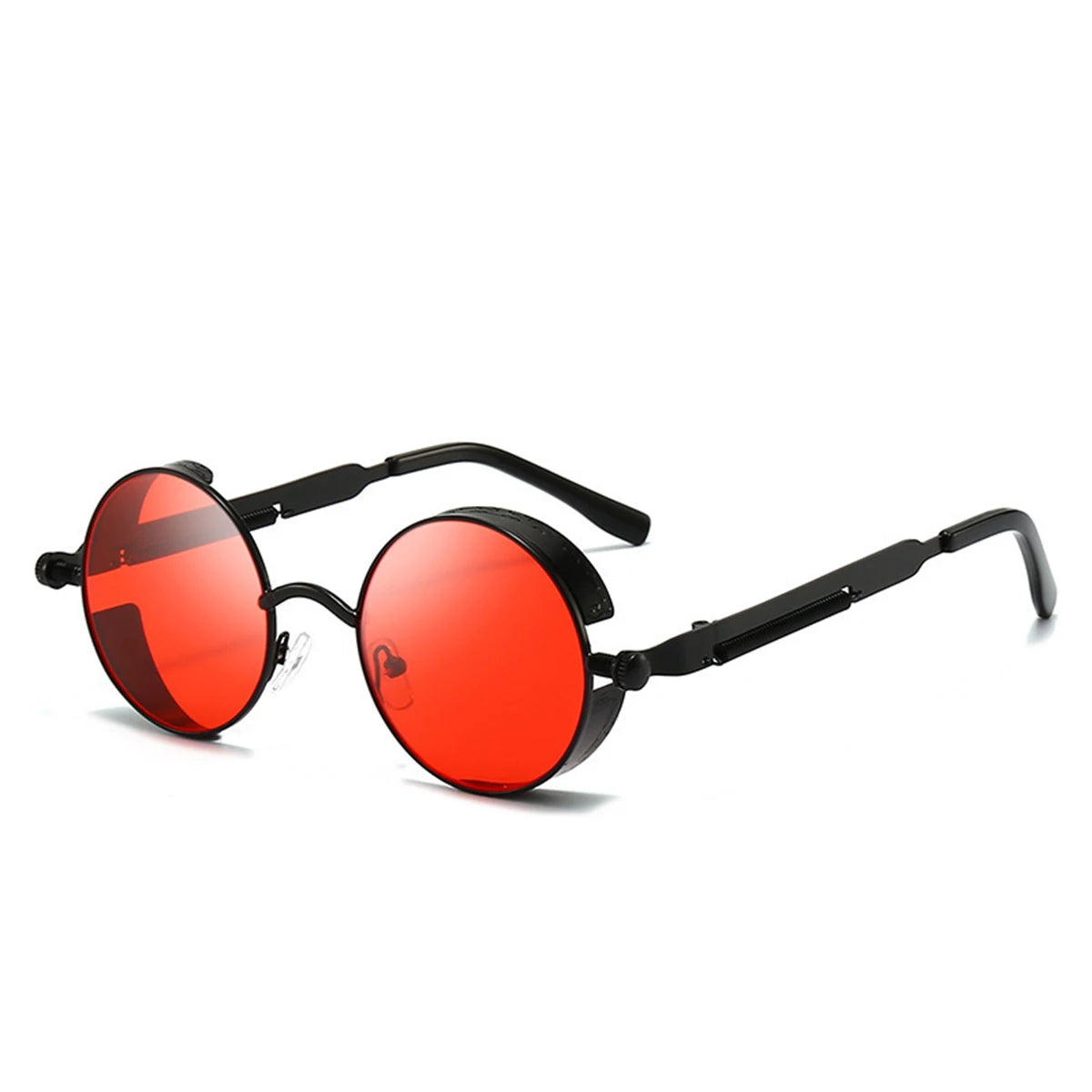 Retro Punk Sunglasses Round Anti Reflective Sun Glasses Men and Women Driving UV Protection Glasses UV400 Eyewear