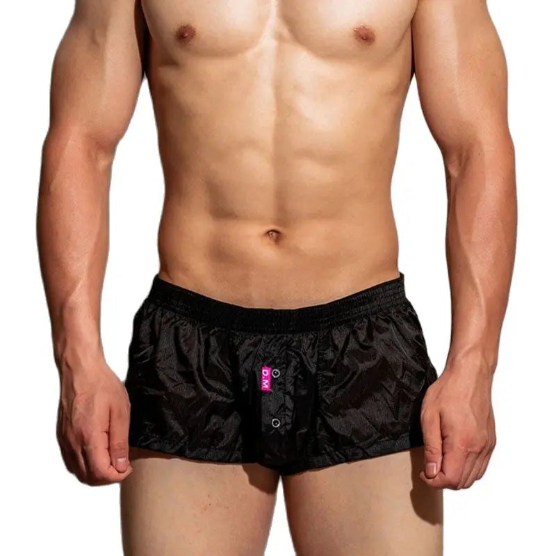Man's Underwear Boxershorts Underpants Ropa Interior Hombre Gay Solid U Pouch Men Underwear Men's Boxer Summer Thin Cuecas