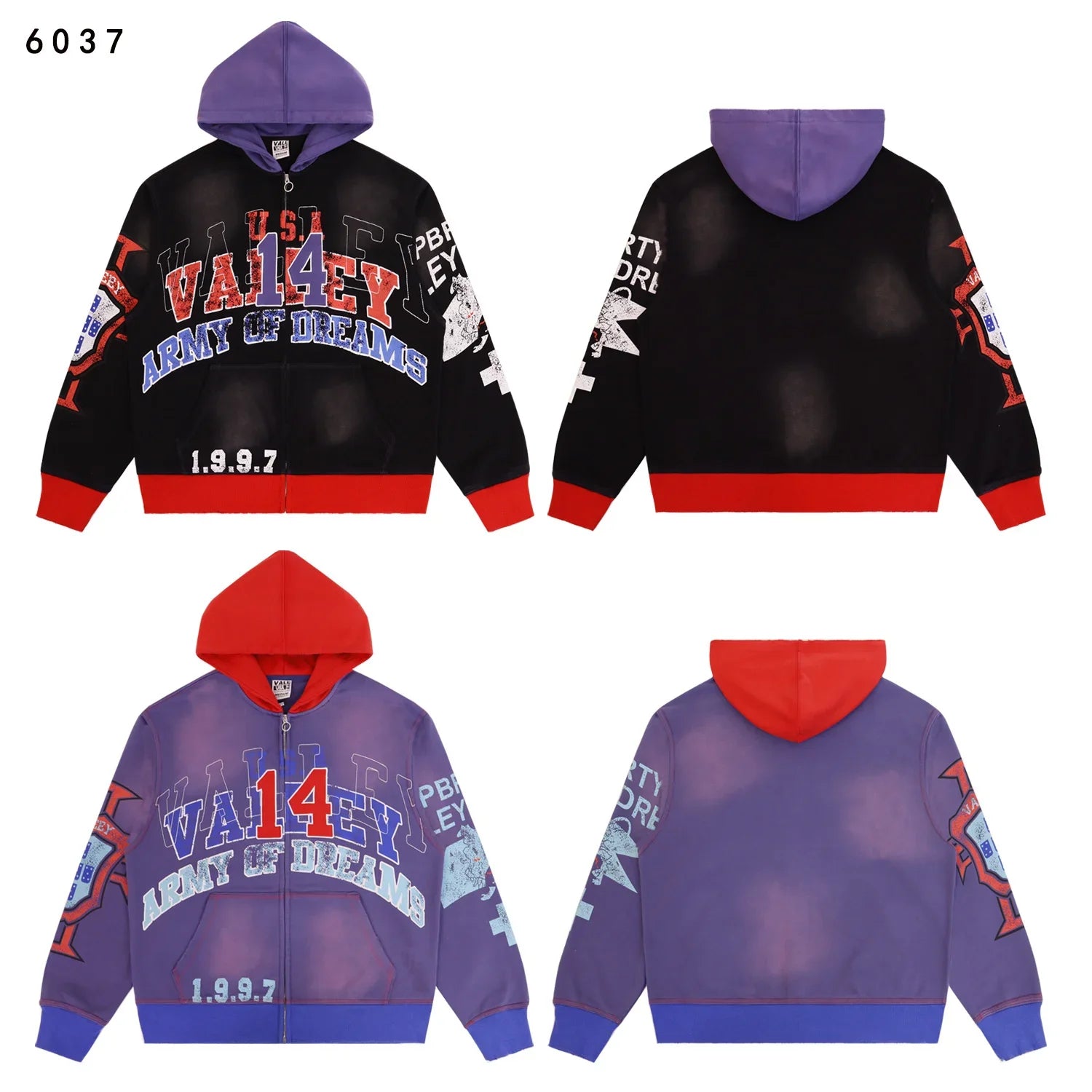 25ss High Quality Vale Washed Distressed  Hoodies Sweatpants Clothes Men Women Winter Autumn Casual Loose VALLEY  Pants
