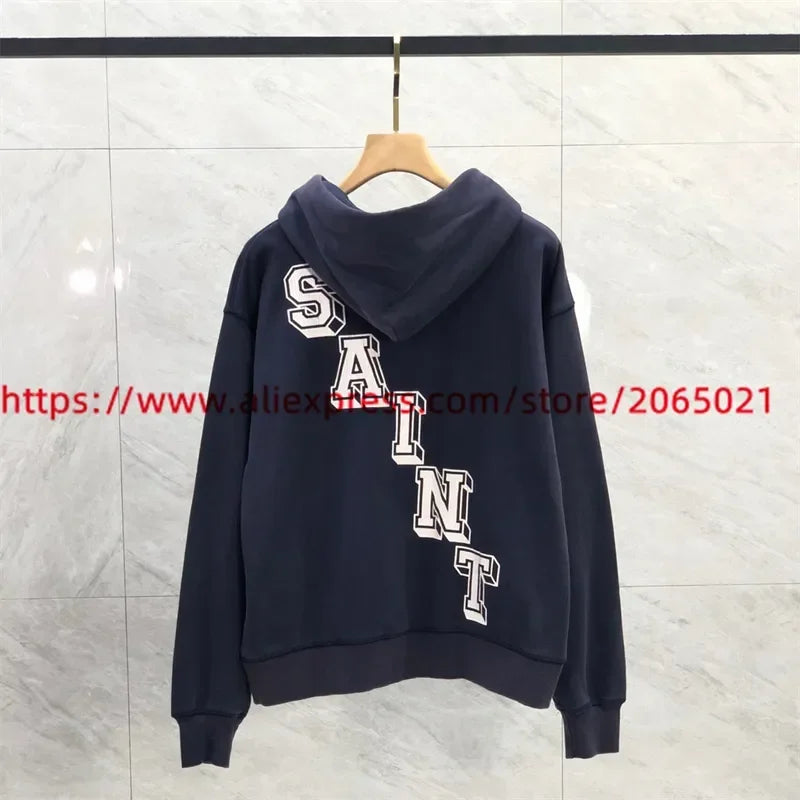 Sanskrit Printing Apricot Saint Sweatpants Men Women Jogger Drawstring Pants