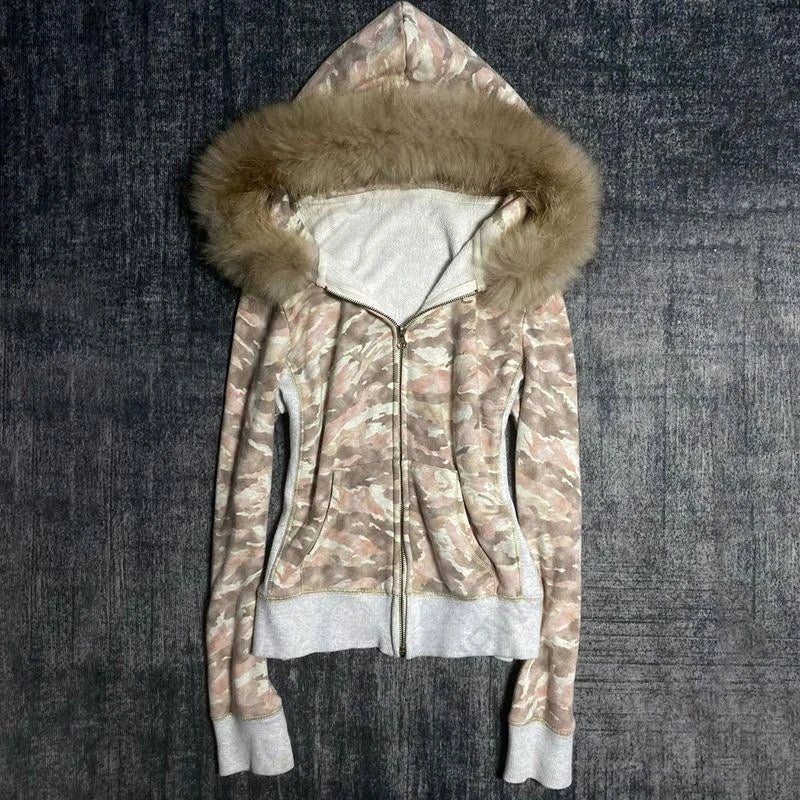 Gothic punk grunge Y2K unisex hoodie 2025 new autumn winter chic cardigan sweatshirt American retro hip-hop aesthetic streetwear