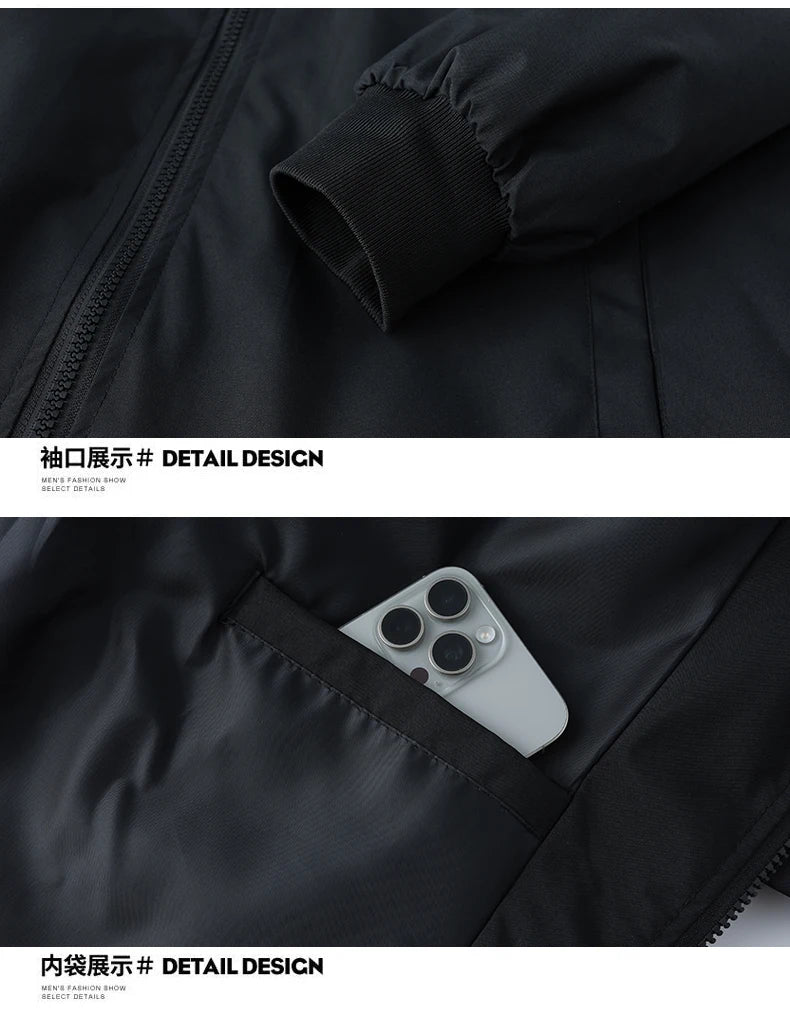 Mens Jacket Spring Autumn Outdoor Sports Casual Coats Men Waterproof Breathable Men Clothing Bomber Jacket Men Varsity Jacket
