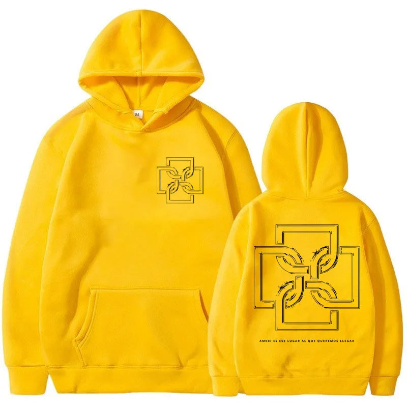 Rapper Duki Ameri Tour 2024 Hoodie Men Women Fashion Hip Hop Album Vintage Hooded Sweatshirts Oversized Fleece Hoodies Pullover