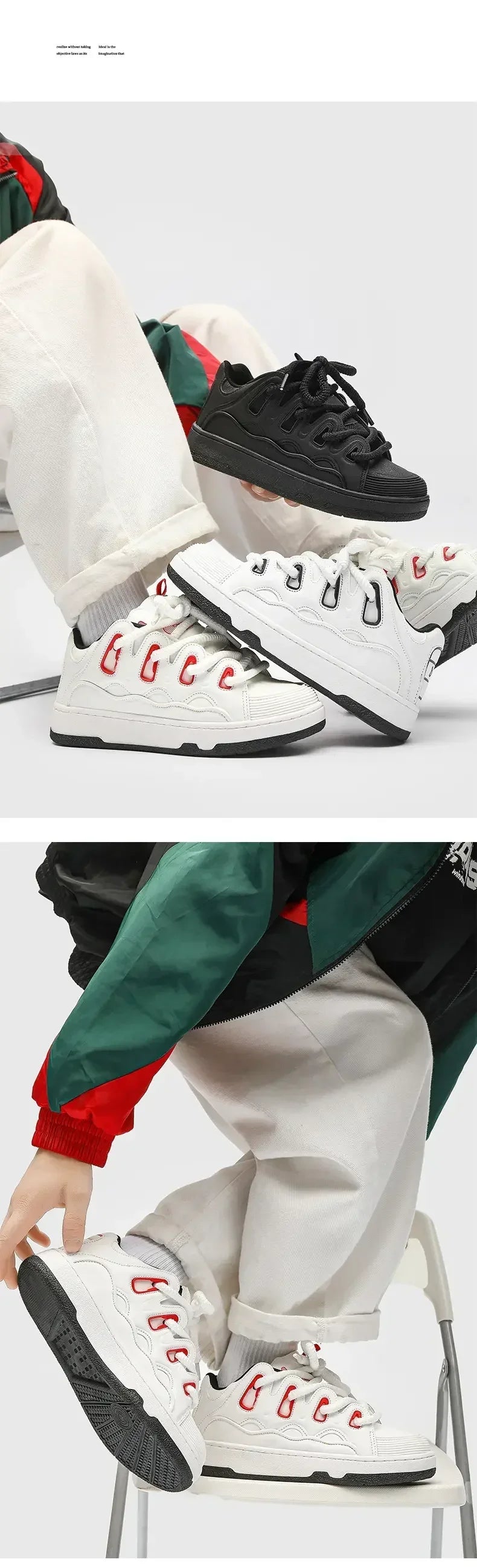 Trendy men's shoes, outdoor sports new thick-soled breathable casual shoes, non-slip and comfortable running shoes, tennis shoes