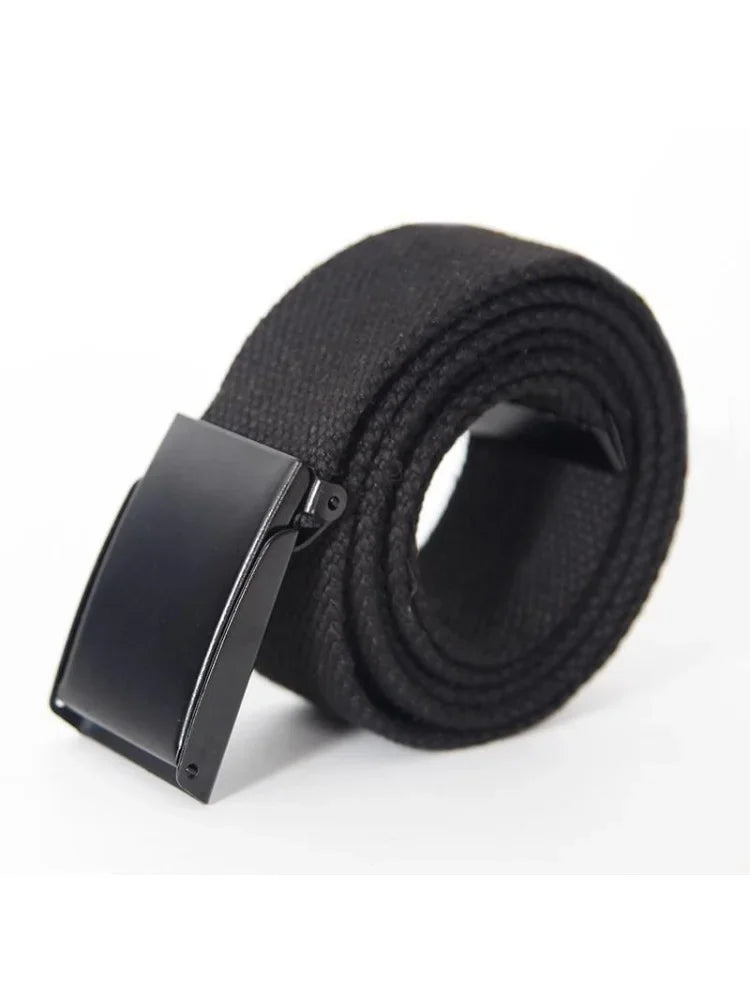 Men's Belt Fashion New Unisex Trousers Belt Women's Belt Canvas Belt Breathable Outdoor Tactical for Jeans Adjustable Waist Belt