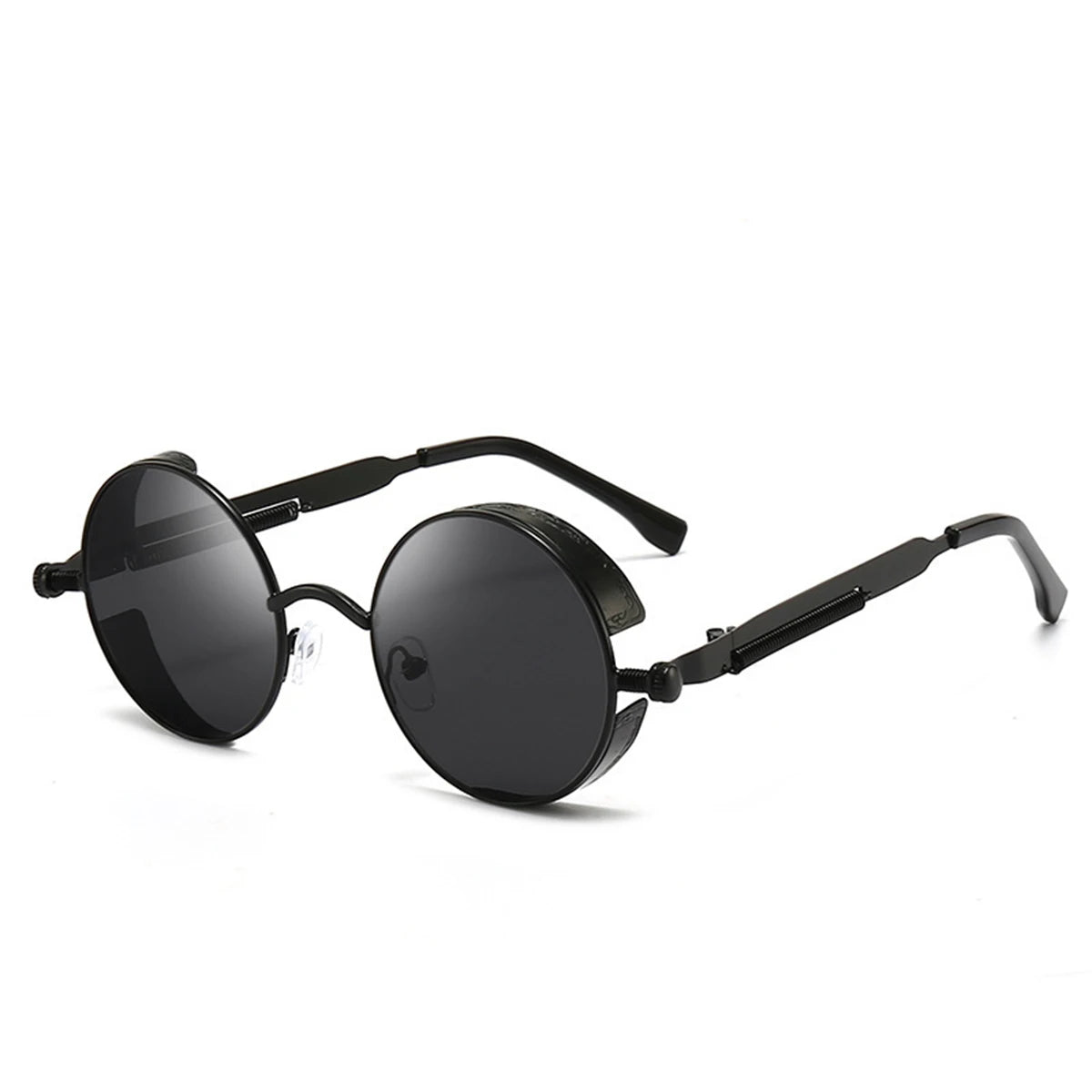 Retro Punk Sunglasses Round Anti Reflective Sun Glasses Men and Women Driving UV Protection Glasses UV400 Eyewear