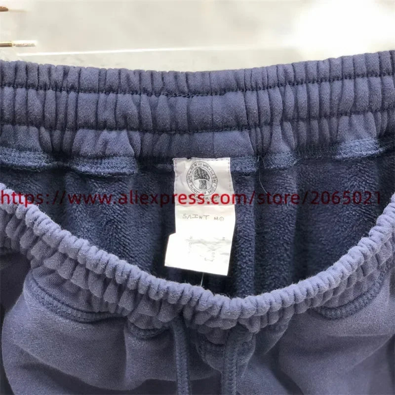 Sanskrit Printing Apricot Saint Sweatpants Men Women Jogger Drawstring Pants
