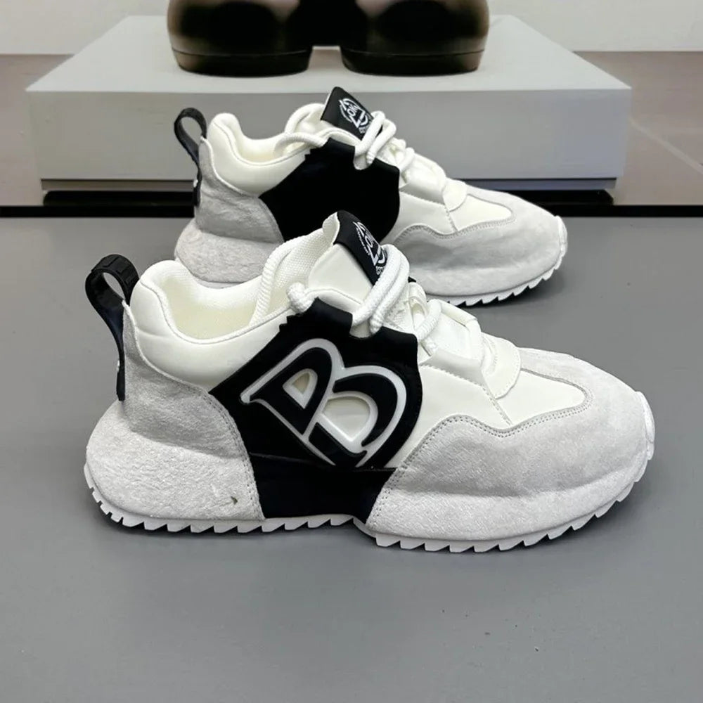 Man High-top Comfortable Winter Lace-up Casual Walking Shoes Outdoor Sports Fashion Luxury Design Walking Men Sneakers