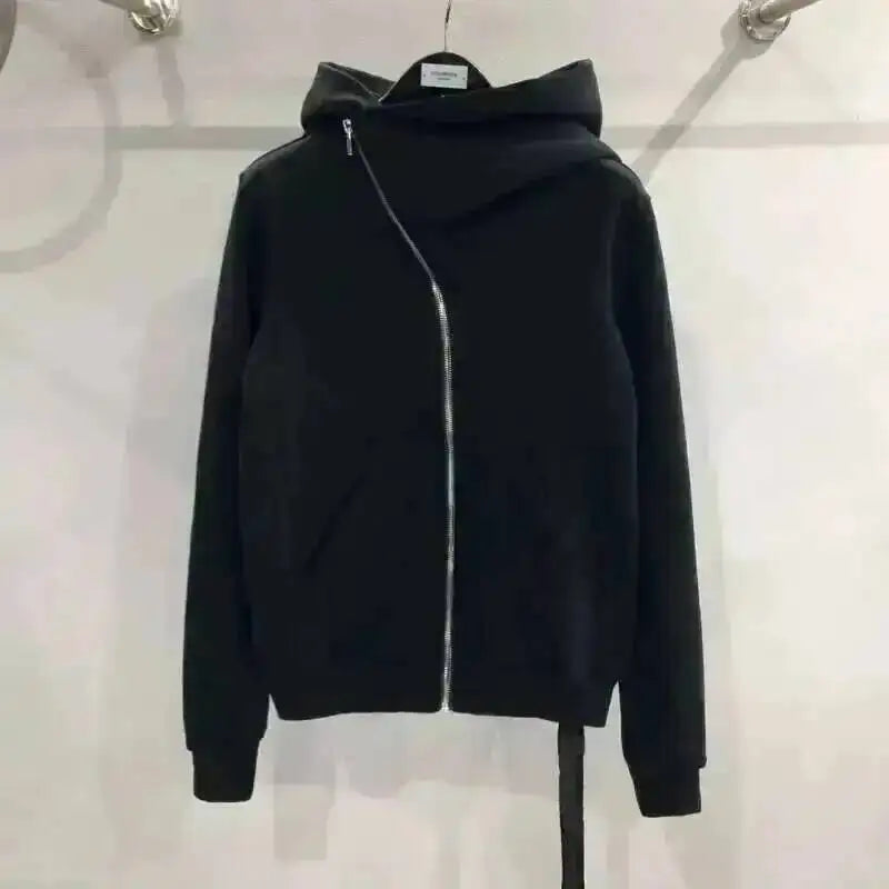 HKSH Men's Tide Punk Dark Autumn Winter New RO Style Wizardry Zipper Women's Fashion Cotton Sweatshirt Chic Coats Hoodies HK0530