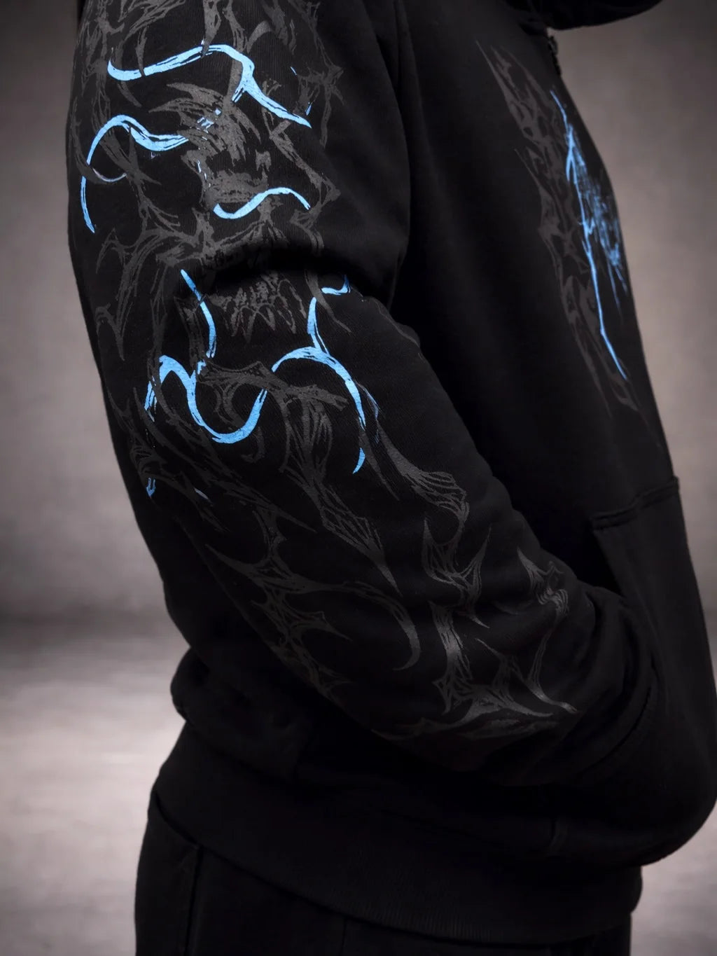 Men Women Y2K Gothic Grunge Hoodie Vintage Distressed Art Graphic Sweatshirt Oversize Streetwear Hip Hop Darkwear Pullover US