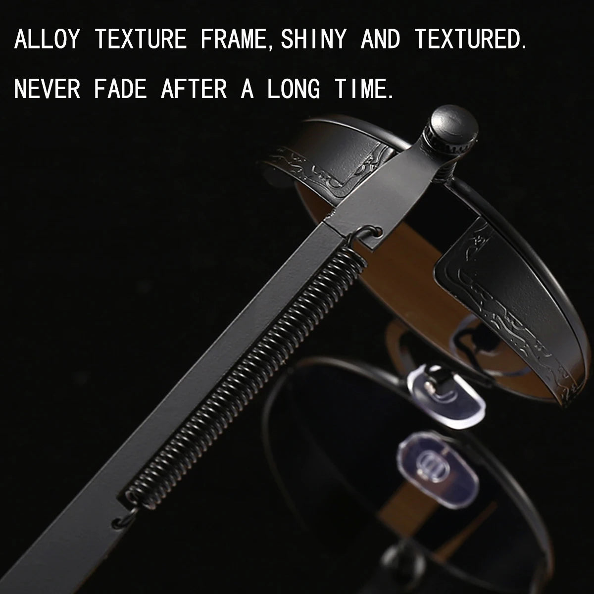 Retro Punk Sunglasses Round Anti Reflective Sun Glasses Men and Women Driving UV Protection Glasses UV400 Eyewear