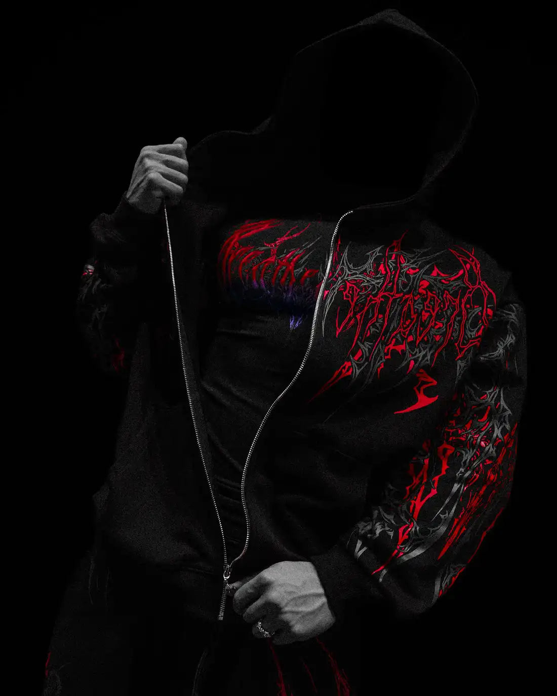 Men Women Y2K Gothic Grunge Hoodie Vintage Distressed Art Graphic Sweatshirt Oversize Streetwear Hip Hop Darkwear Pullover US
