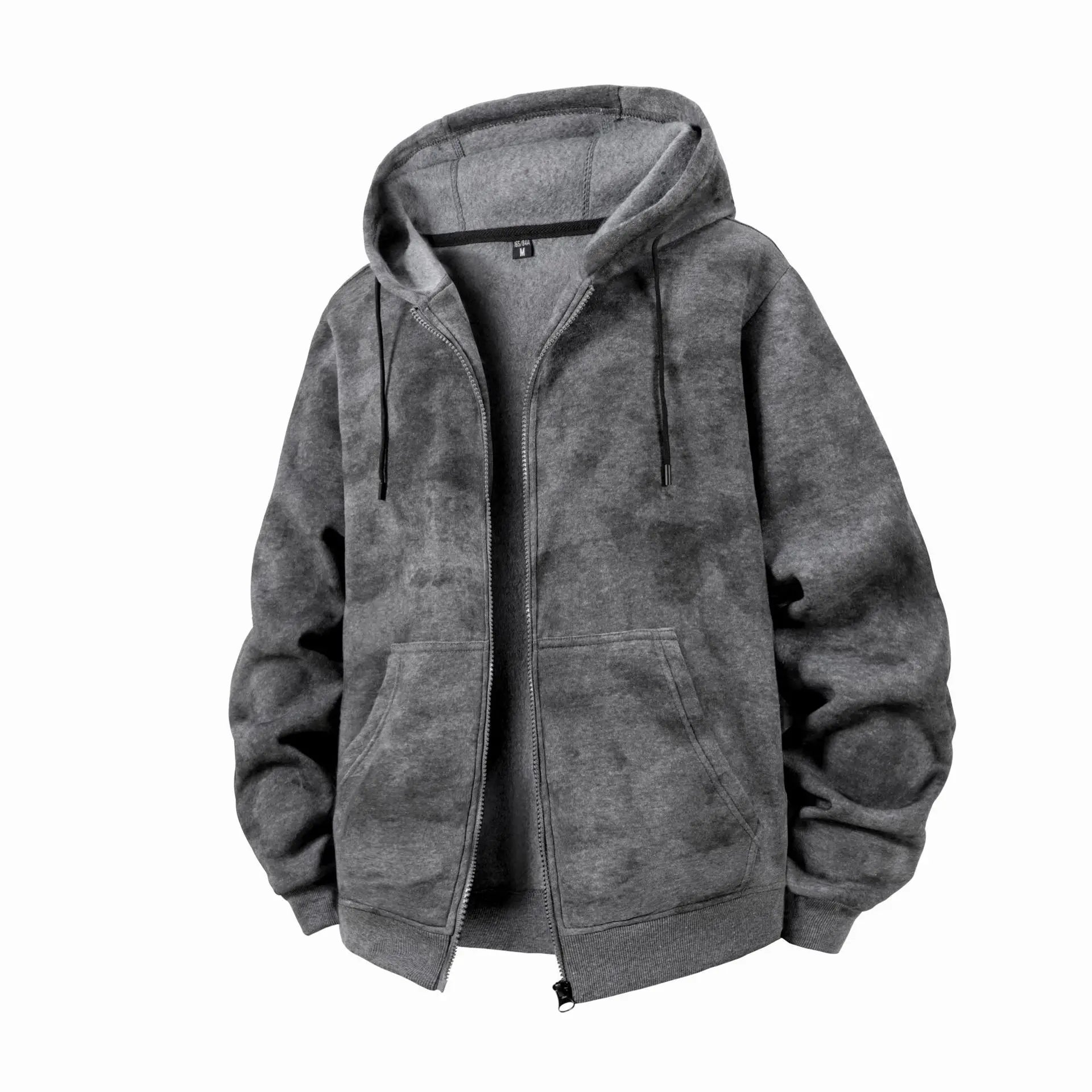 Man Hoodie Autumn European-Size Jacket Hooded Sweatshirt Men'S Spring And Autumn Top Women'S Bag Fishing Blouse Zip-Up