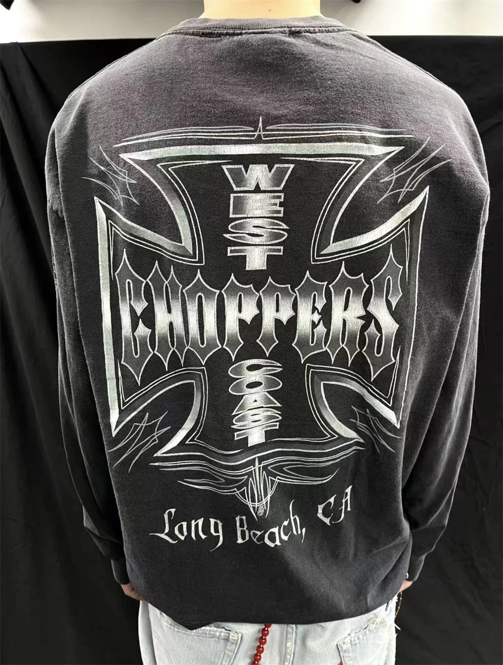 Vintage West Coast Choppers 25SS Rare Edition Long Sleeves T Shirt Men Women Iron Cross Tee Tops T-Shirts