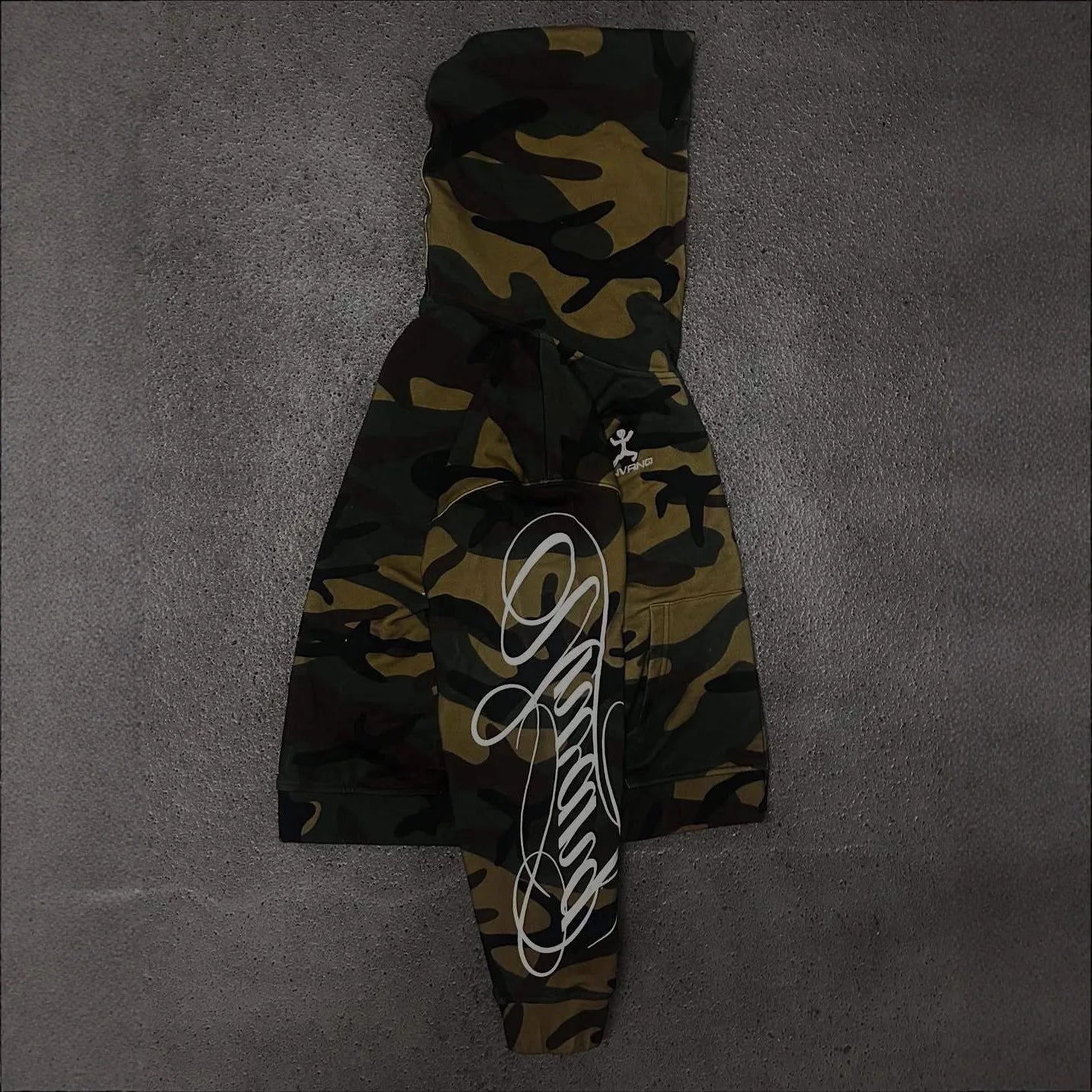 Autumn new men's and women's high street fashion embroidery camouflage Harajuku ins style zipper hooded sweatshirt Y2k clothing