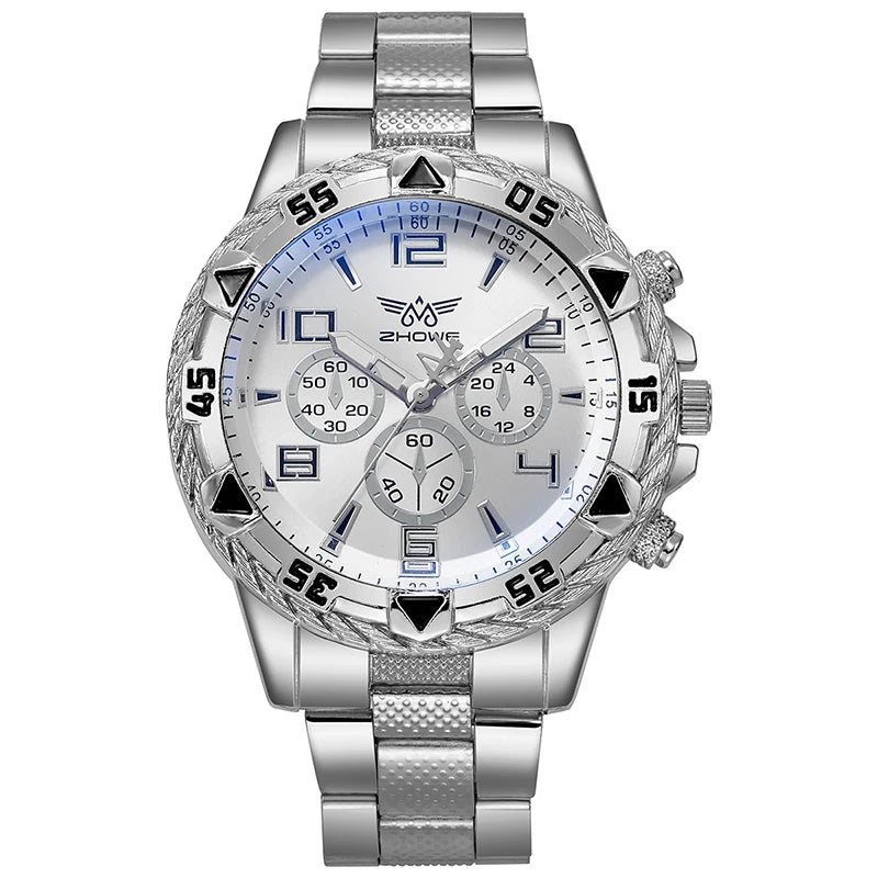 Mens Reloj Luxury Brand Watches For Mens Fashion High Quality Luxury Simple WristWatch Business Full Steel Sports Male Clock