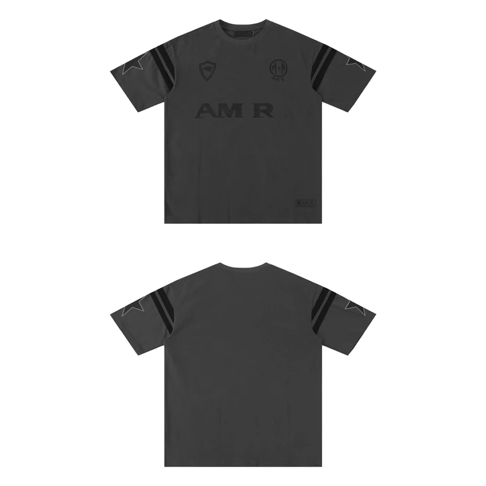 New Summer Clothing Y2k Graphic T Shirts Streetwear Casual Cotton Hiphop Street Style Retro Patchwork Short Sleeve Tees for Mens