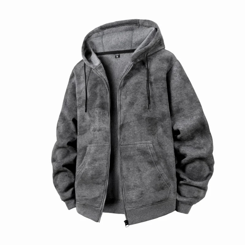 Man Hoodie Autumn European-Size Jacket Hooded Sweatshirt Men'S Spring And Autumn Top Women'S Bag Fishing Blouse Zip-Up