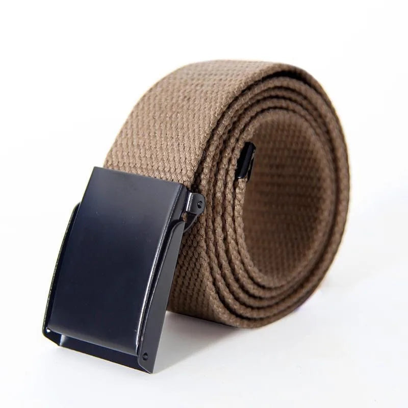 Men's Belt Fashion New Unisex Trousers Belt Women's Belt Canvas Belt Breathable Outdoor Tactical for Jeans Adjustable Waist Belt