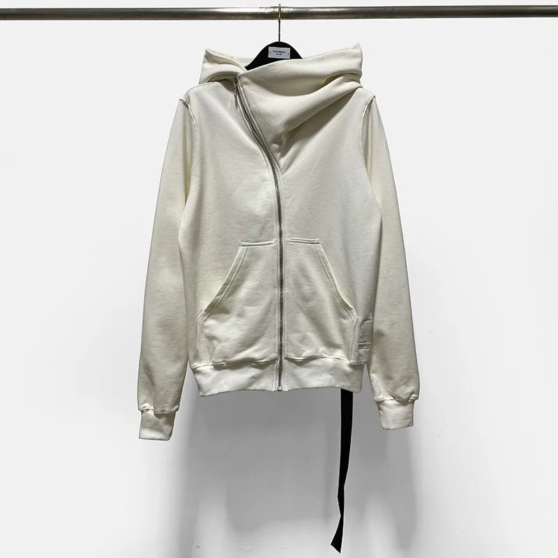 Owen Seak Men Hoodies Sweatshirts Gothic Men's Clothing Oversized Autumn High Street Hip Hop Women Black Zip Jacket
