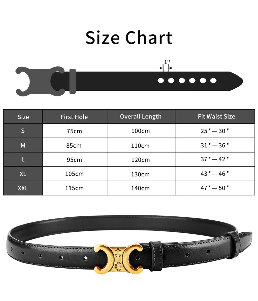Luxury women's belts fashionable and versatile designer belts retro belts to match dresses and jeans