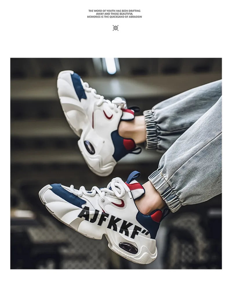 Sneakers for Men Fashion Versatile Men Comfortable Casual Shoes Thick-soled Height-increasing Men Shoes Tênis Zapatillas Deporte