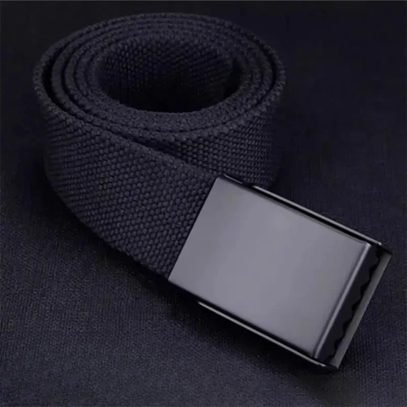 Men's Belt Fashion New Unisex Trousers Belt Women's Belt Canvas Belt Breathable Outdoor Tactical for Jeans Adjustable Waist Belt