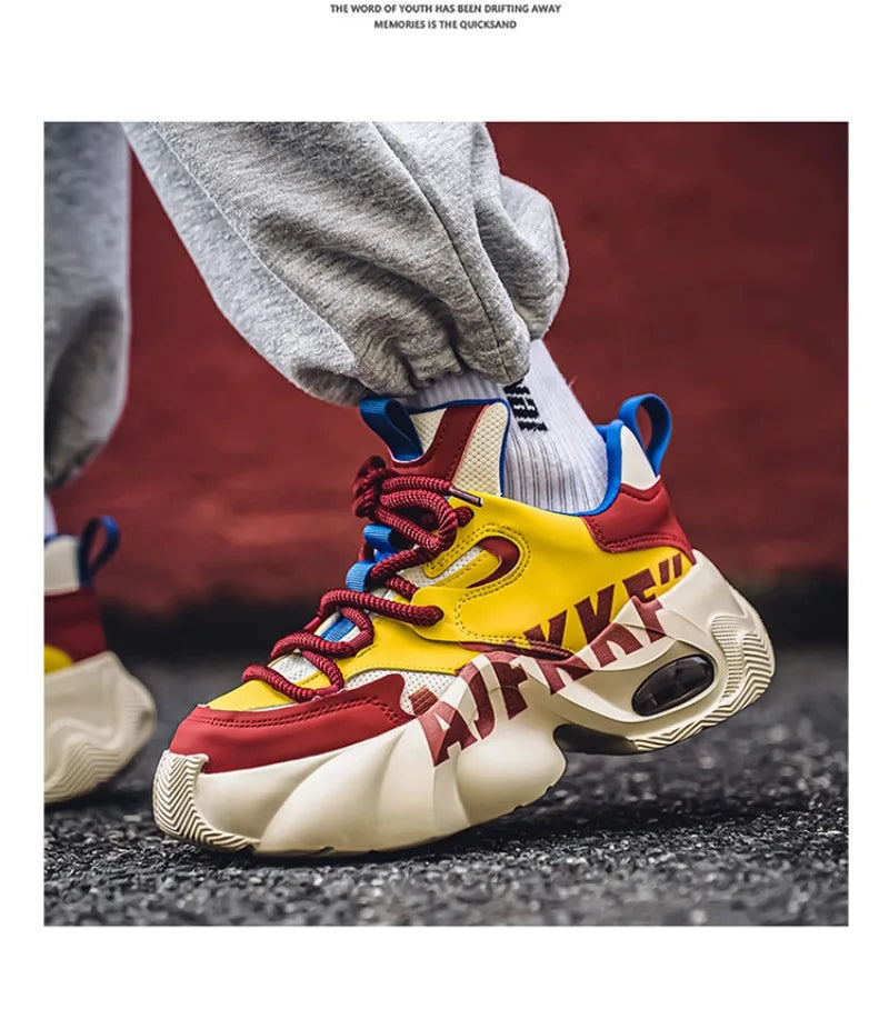 Sneakers for Men Fashion Versatile Men Comfortable Casual Shoes Thick-soled Height-increasing Men Shoes Tênis Zapatillas Deporte