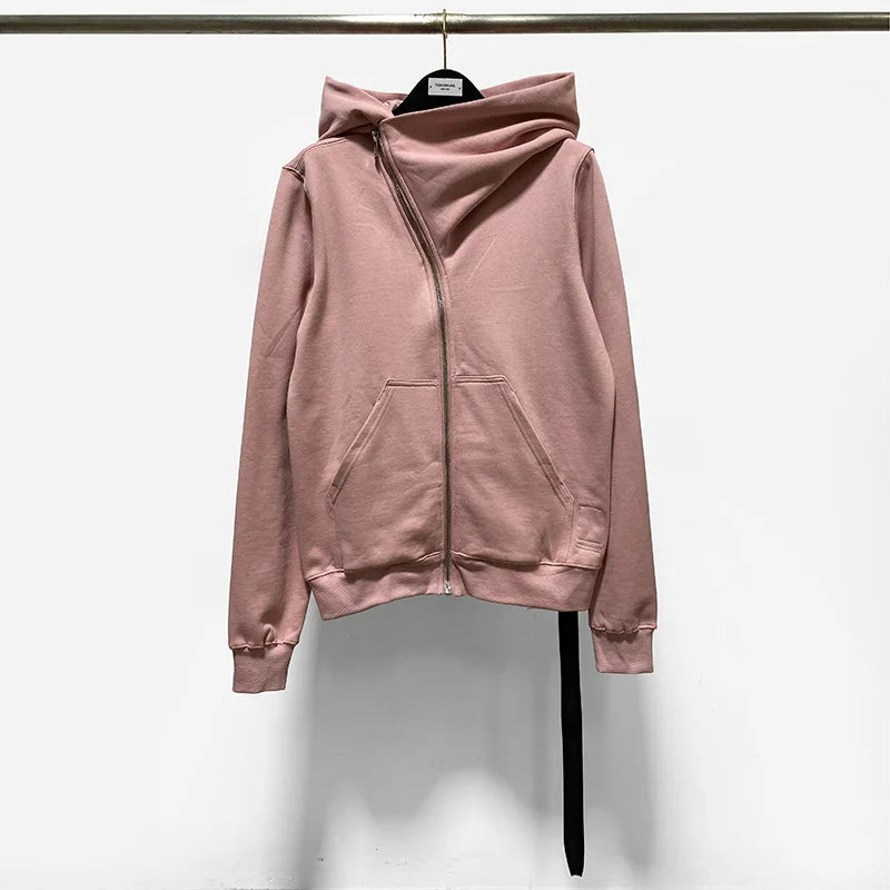 Owen Seak Men Hoodies Sweatshirts Gothic Men's Clothing Oversized Autumn High Street Hip Hop Women Black Zip Jacket