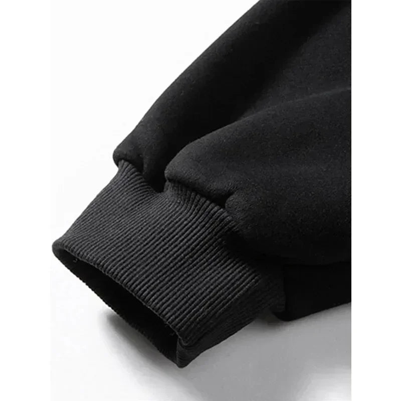Men's Gothic Dark Print Zipper Hooded Casual Sports Sweatshirt Zipper Jacket Autumn and Winter New Casual Retro Street Style Top