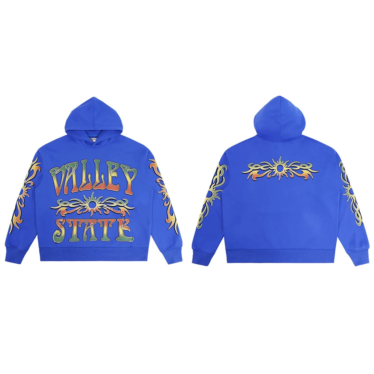 New Fashion Autumn Graffiti Letter Print Terry Hooded Hoodies for Men and Women Pullover Hip Hop Loose Cotton Sweatshirts