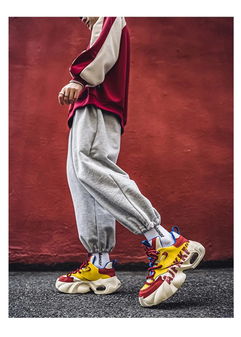 Sneakers for Men Fashion Versatile Men Comfortable Casual Shoes Thick-soled Height-increasing Men Shoes Tênis Zapatillas Deporte