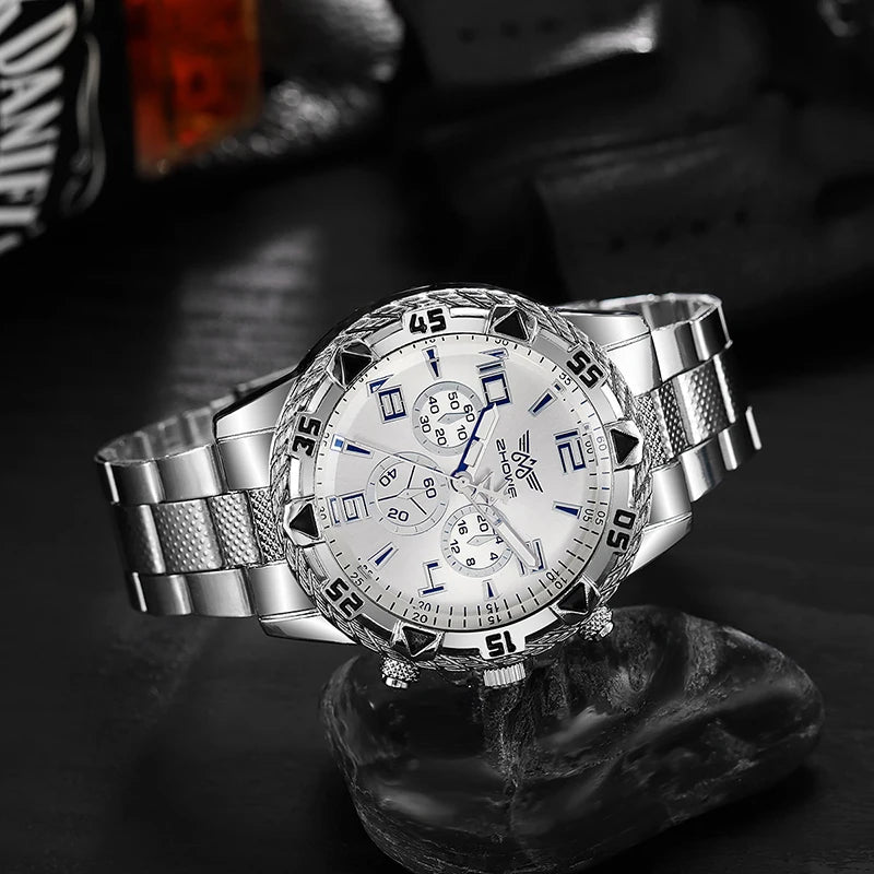 Mens Reloj Luxury Brand Watches For Mens Fashion High Quality Luxury Simple WristWatch Business Full Steel Sports Male Clock