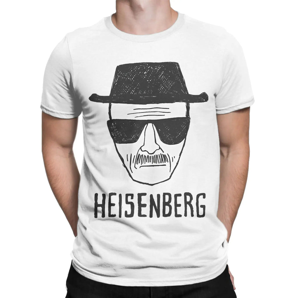 Breaking Bad  Heisenberg Drawing Merch Men Women T Shirt 100% Cotton Tee Printed  Tops T-shirt