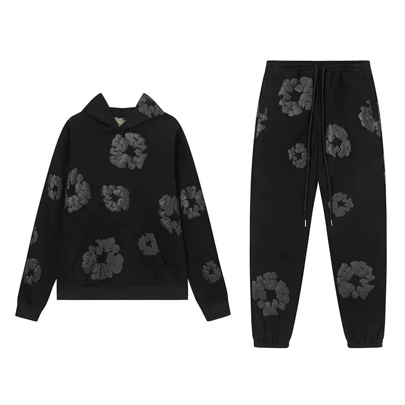DENIM TEARS brand hot selling new fashionable foam cotton printed hoodie, European and American fashionable men's sports suit