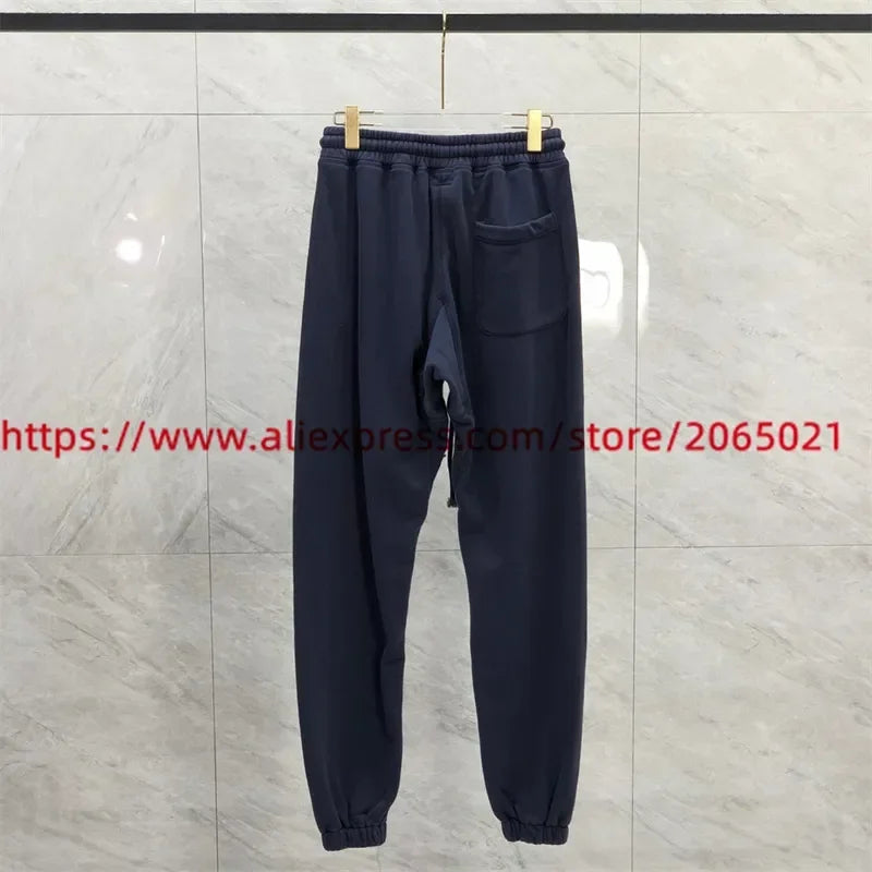 Sanskrit Printing Apricot Saint Sweatpants Men Women Jogger Drawstring Pants