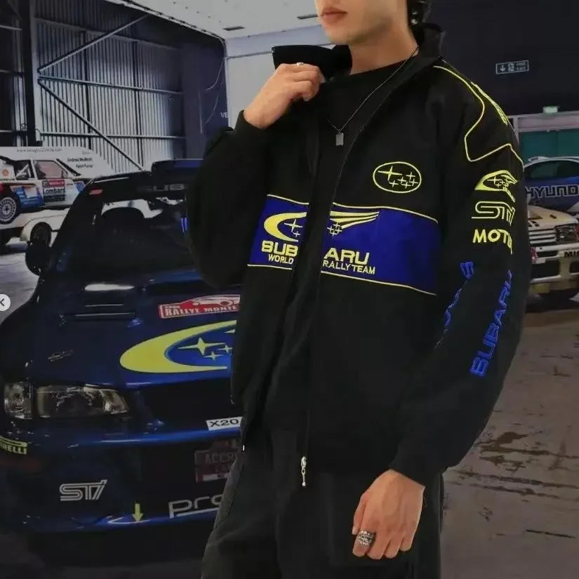 Subaru F1 racing suit, embroidered jacket, motorcycle, bicycle, sports jacket