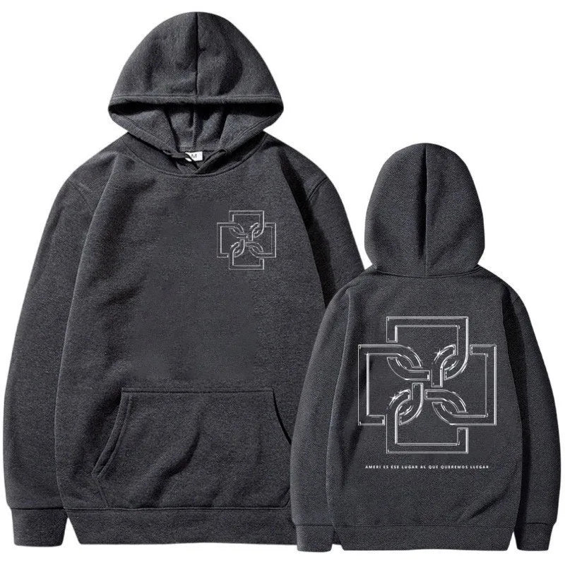 Rapper Duki Ameri Tour 2024 Hoodie Men Women Fashion Hip Hop Album Vintage Hooded Sweatshirts Oversized Fleece Hoodies Pullover
