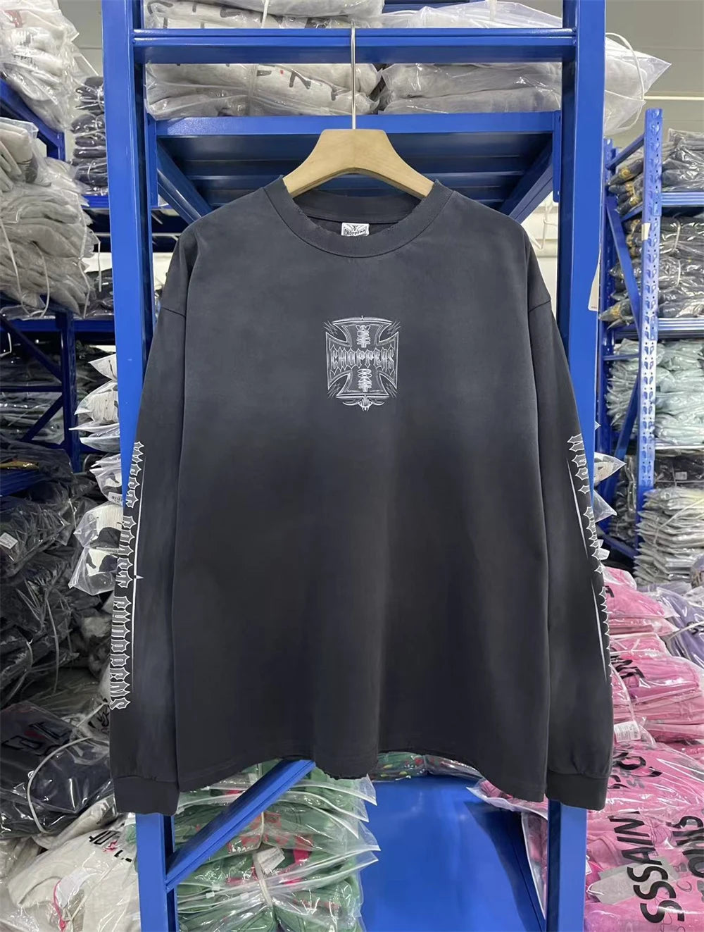 Vintage West Coast Choppers 25SS Rare Edition Long Sleeves T Shirt Men Women Iron Cross Tee Tops T-Shirts
