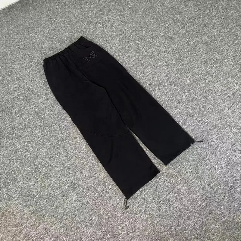 Men Women Couple Jogger Drawstring Pants Best Quality Cotton Trousers Simple Patch Embroidered Logo Stitching Mertra Sweatpants