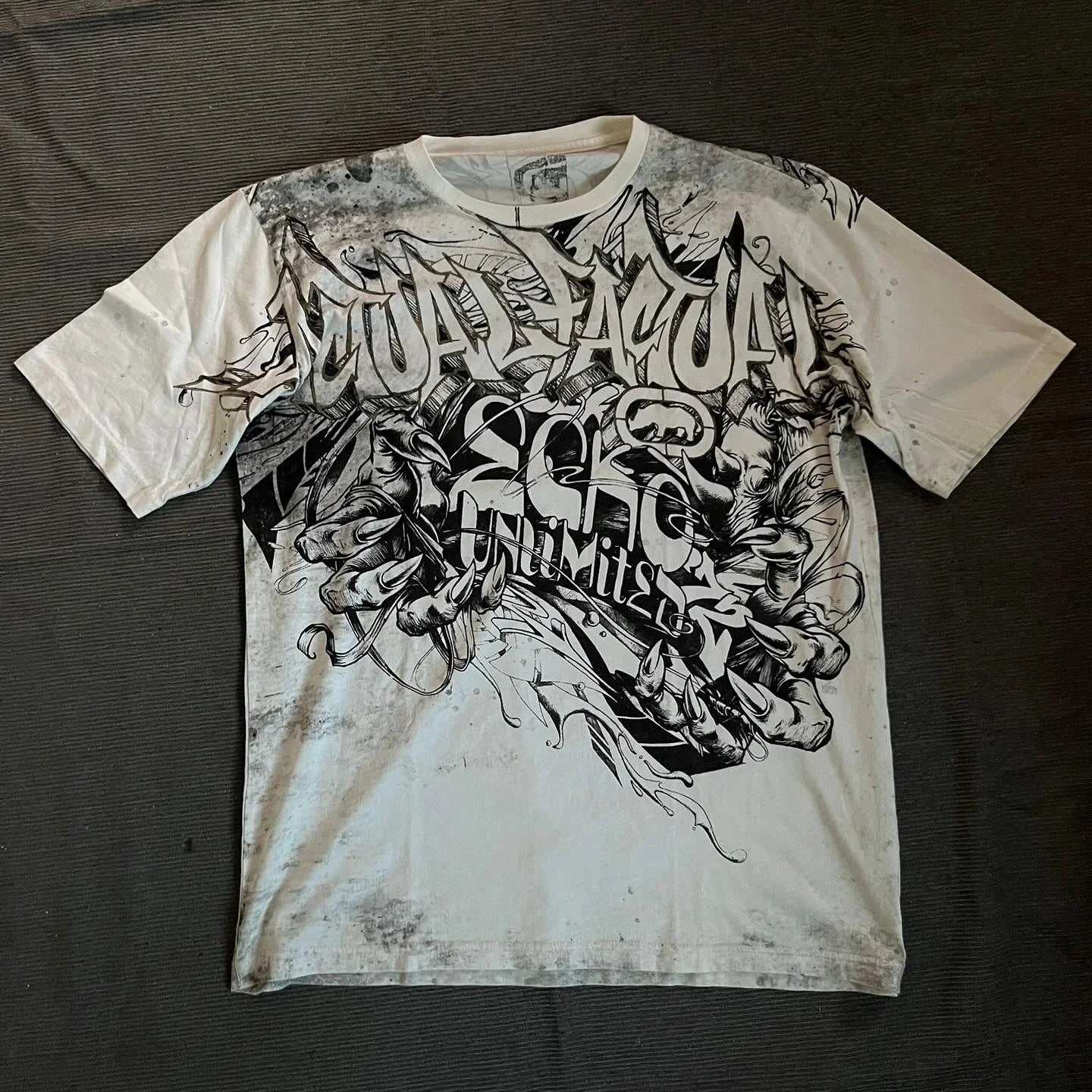 Rebel Y2K Vintage Tee Ecko Rhino Graphic Print Oversized Streetwear Shirt for Men & Women Unisex Cotton Couple Top with Attitude