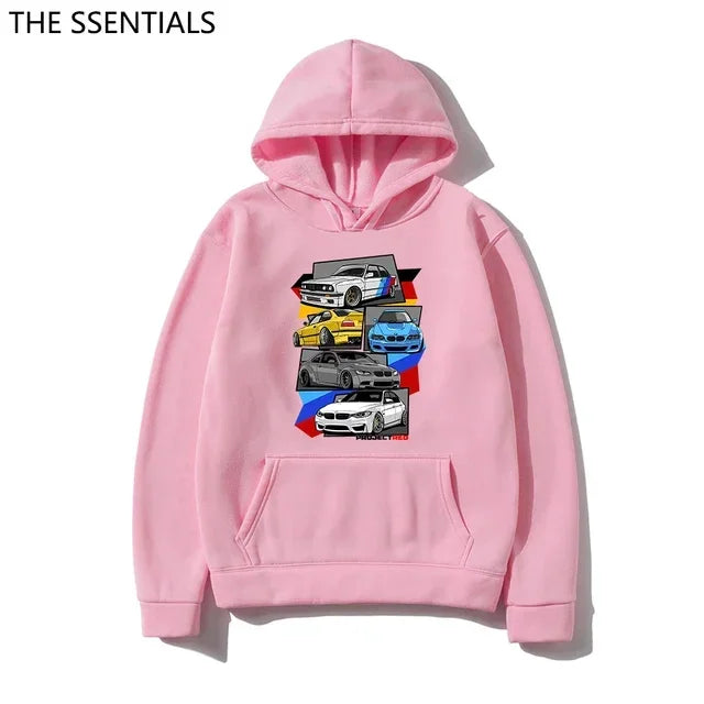 Classic E30 E46 E92 F80 M3 E36 Hoodies Fashion Men Graphic Initial D Hoodie Unisex Hip Hop Pullover Sweatshirt Car Graphic Hoody