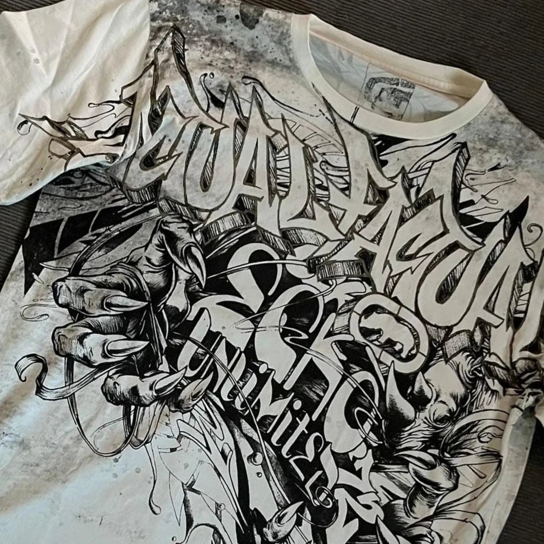 Rebel Y2K Vintage Tee Ecko Rhino Graphic Print Oversized Streetwear Shirt for Men & Women Unisex Cotton Couple Top with Attitude