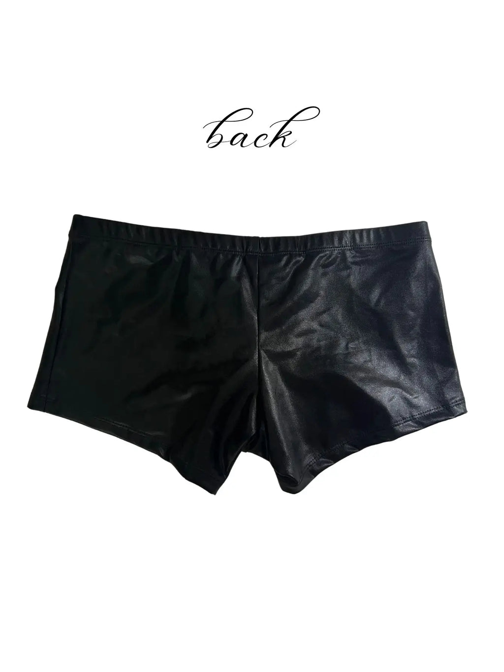 1pc men's PU leather flat corner shorts, sexy, suitable for dress up parties, adult novelty, nightclub parties, sweet gifts