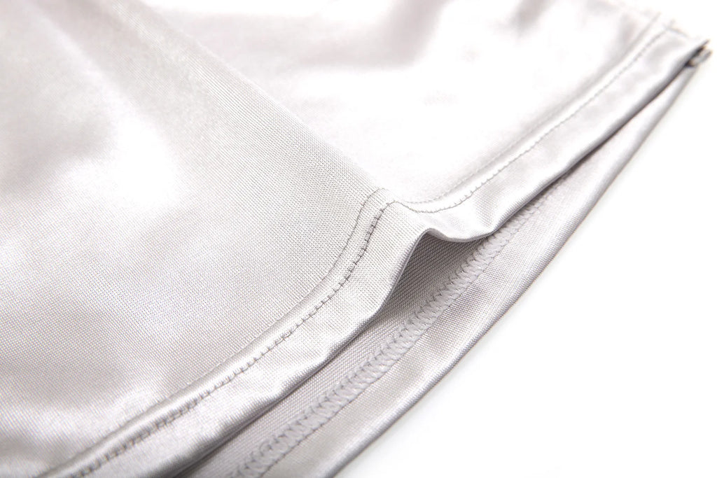 Men's Summer Silk Satin Solid Color Loungewear Shorts Casual Loose Home Pajamas Sleep Soft Bottoms Boxer Cool And Comfortable