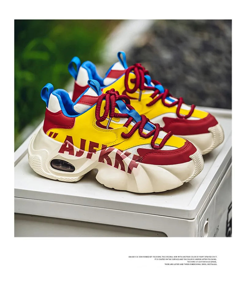 Sneakers for Men Fashion Versatile Men Comfortable Casual Shoes Thick-soled Height-increasing Men Shoes Tênis Zapatillas Deporte